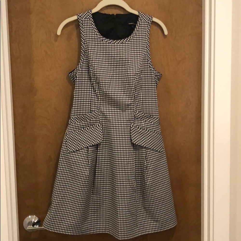 Nanette Lepore Black and White Checkered Dress